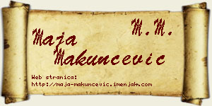 Maja Makunčević vizit kartica